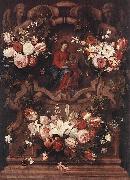 Daniel Seghers Floral Wreath with Madonna and Child oil